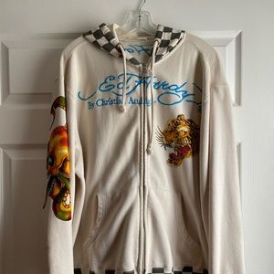 Ed Hardy zip-up Hoodie XXL